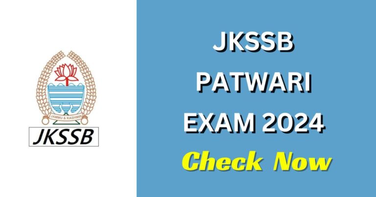 JKSSB Patwari Admit Card 2024